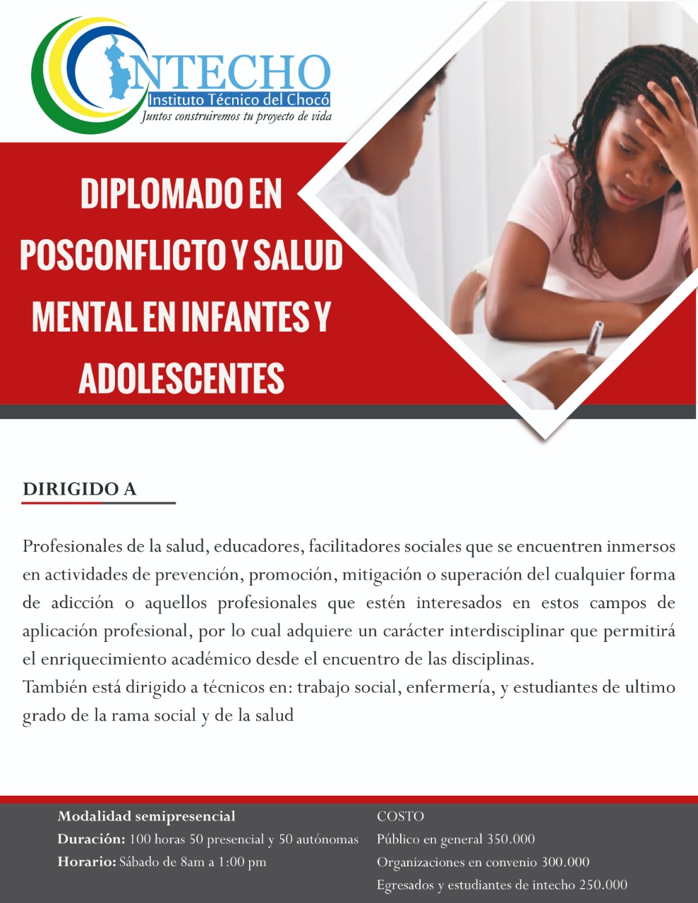 DIPLOMADO EN POSCONFLICTO Y SALUD MENTAL EN INFANTES Y ADOLESCENTES